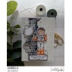 ODDBALL ASTRONAUT RUBBER STAMP (INCLUDING 2 SENTIMENTS)